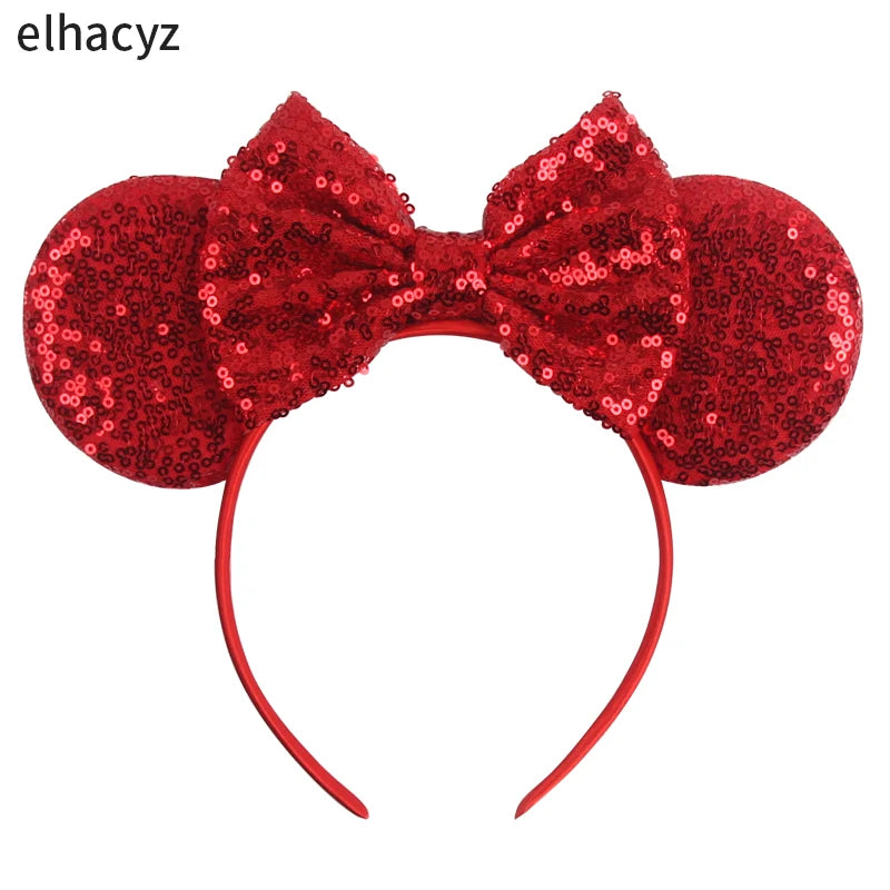 2026 Chic Embroidery Sequin Ears Headband Classical DOT Bow Hairband For Girls Women Party Head Wear Kids DIY Hair Accessories