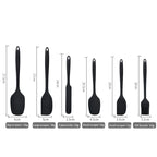 Silicone kitchenware 6-piece set, cream  scraper, spatula, oil brush, size scraper set baking tool，Non-integrated hand