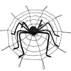 Large Black Spider for Halloween, Giant Spider Decoration, Professional Accessories, for Outdoor Yard, Scary Decoration