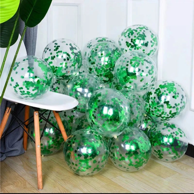 Gold Silver Confetti Balloons Glitter Sequin Globos Helium Balloon Birthday Party Halloween Christmas Party  Wedding Decorations