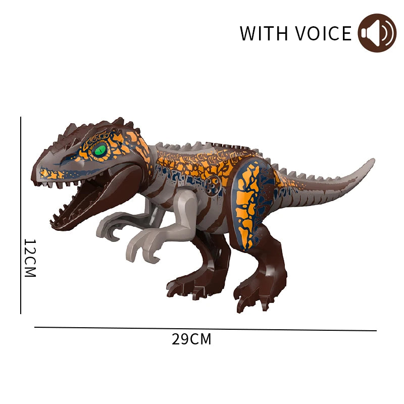 Brutal Raptor Building Jurassic Blocks World 2 MINI Dinosaur Figures Bricks Dino Toys For Children Dinosaurios Christmas