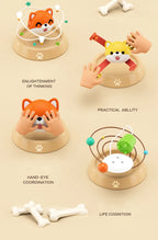 Baby Busy Board Cube Montessori Sensory Toys for Toddler Educational Learning Activities Travel Toy Lock Box Fine Motor Skill