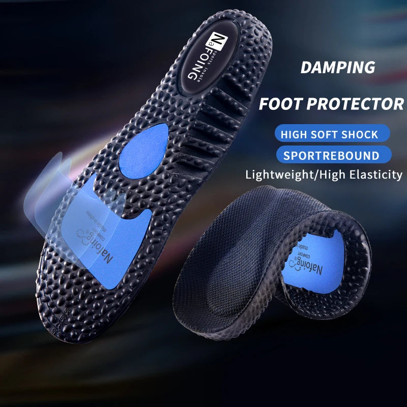 1Pair Height Increase Insoles for Feet PU Memory Foam Shoes Pad Breathable Orthopedic Heel Lift Insole for Sport Running Care