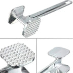 1PC Zinc Alloy Meat Tenderizer Hammer Mallet Tool for Pounding Beef Steak Chicken Pork Meat Hammer Kitchen Tool