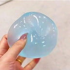 Plush Slow-Return Coconut Oil Handmade Squeeze Ball,Decompression Squeeze,6cm Round Malt Stress Relief Toy,Parties, Birthdays