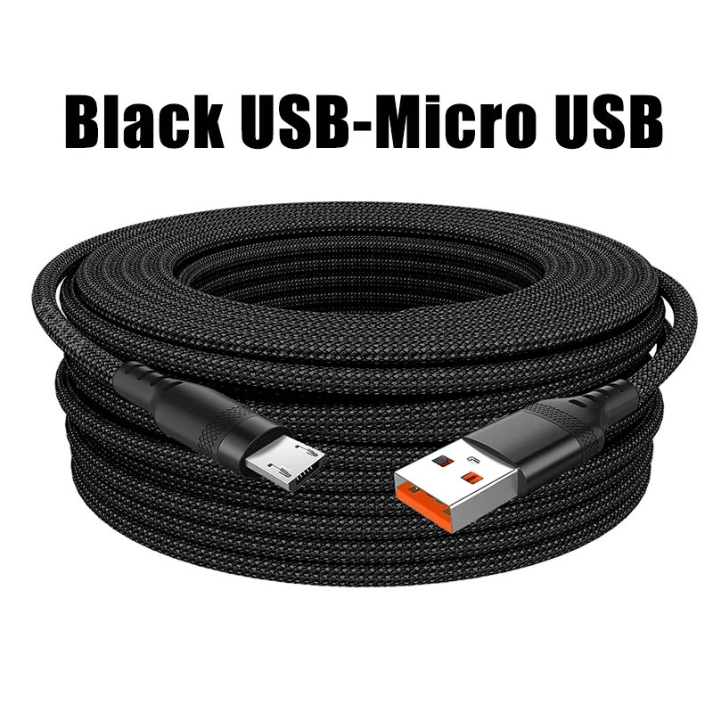 USB Type-C Extended 2M 3M 5-Meter Android Micro USB Fast Charging Cable For Huawei Xiaomi Vivo Oppo And Leeco Phone Data Cable
