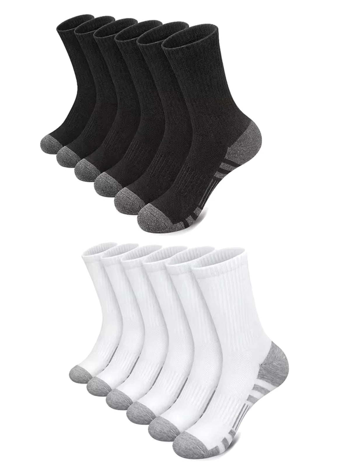 10/30 Pairs of High-Quality Soft and Comfortable Men's Running Socks Summer Sweat Wicking and Breathable Basketball Sports Socks