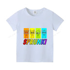 Sprunkis T-shirts Cartoon Oren Wenda Outdoor Clothes Short Sleeve Summer Cute Base Top Funny Birthday Gift