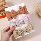 3Pcs/Lot Cable Knit Baby Headbands For Children Elastic Baby Girls Turban Kids Hair Bands Newborn Headwrap Baby Hair Accessories