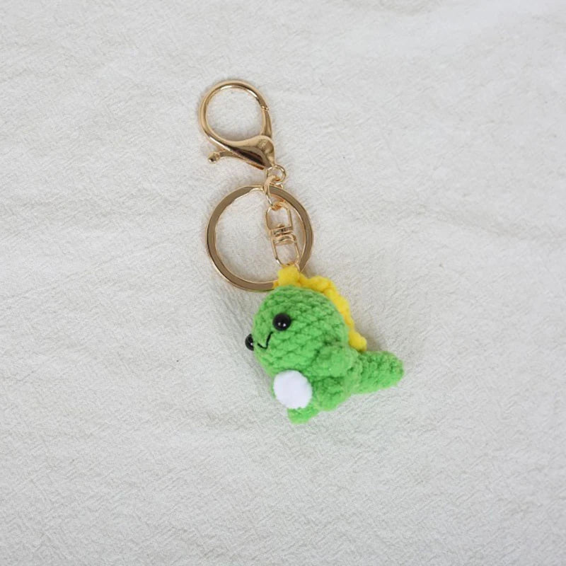 Mini Animal Doll Series Crochet Keychain Knitted Small Rabbit Doll Keyrings Mini Puppy Cute Keychain Wholesale Custom Accessory