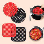 Reusable Silicone Air Fryer Mat Kitchen Non-stick Baking Pad Baking Inner Liner Cooking Bake ware Oil Mats Cake Grilled Saucer