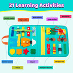 Toddler Montessori Busy Board Activities Education Toys Basic Dress Motor Skills Baby Travel Learning Toys For Christmas Gift
