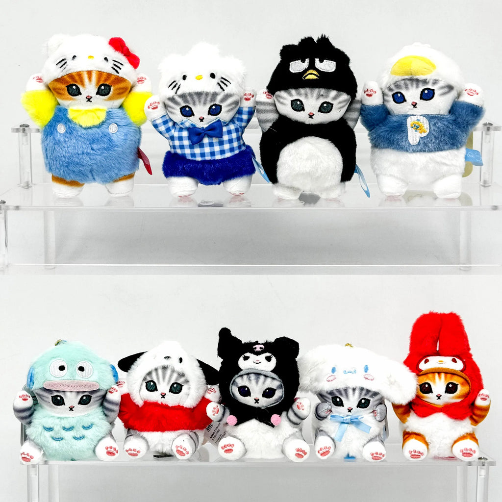 Kawaii Mofusand Cross-Dressing Sanrio Hello Kitty Kuromi Hanyodon Plush Keychain Pendant Anime Plush Backpack Pendant