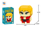 Anime Street Fighter Fighting Game Action Building Blocks KenMasters Hoshi Ryu ABS Kawaii Toys Building Blocks Gift For children