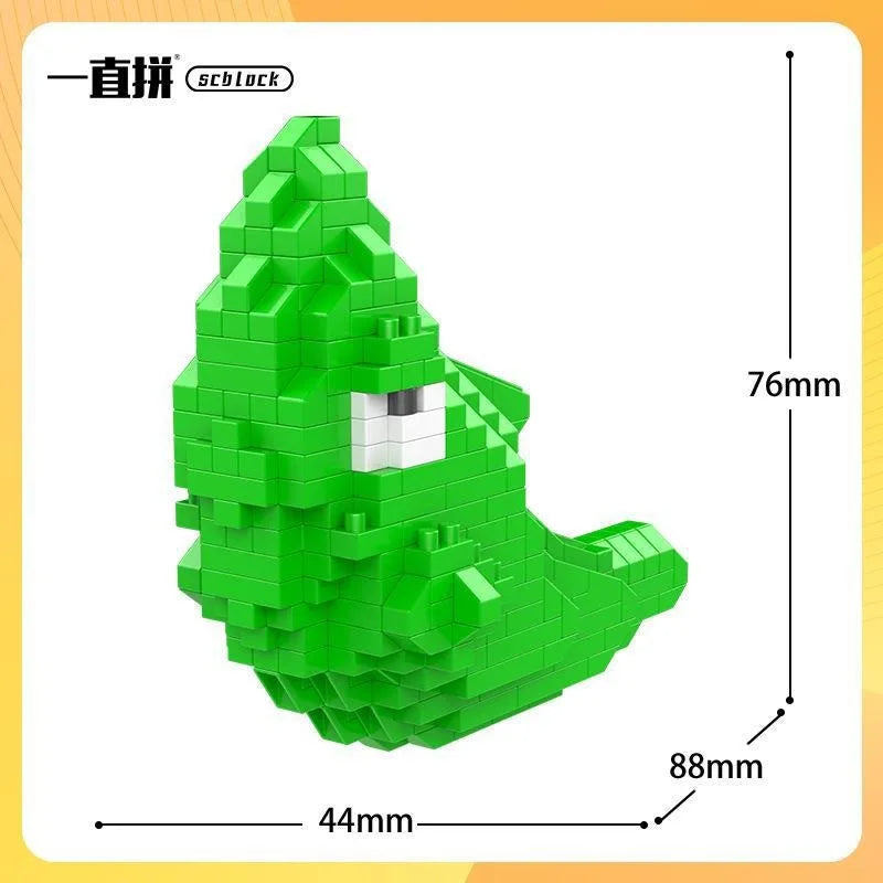 Pokemon Building Blocks Small Cartoon Mini Block Pikachu Charizard Eevee Mewtwo Anime Assemble Action Model Dolls Boys Toys