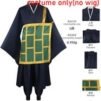 Geto Suguru Cosplay Costume Black Blue Kimono School Uniform Anime Clothe Halloween Costumes For Women Man