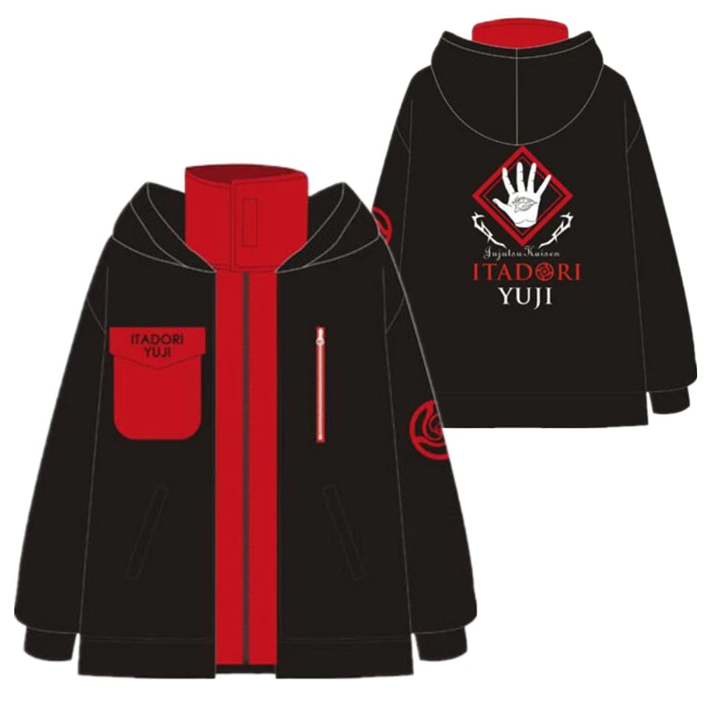 Anime Jujutsu Gojo Satoru Itadori Yuji Cosplay Costume Adult Unisex Pullover Coat Casual Hoodie Jacket Pants