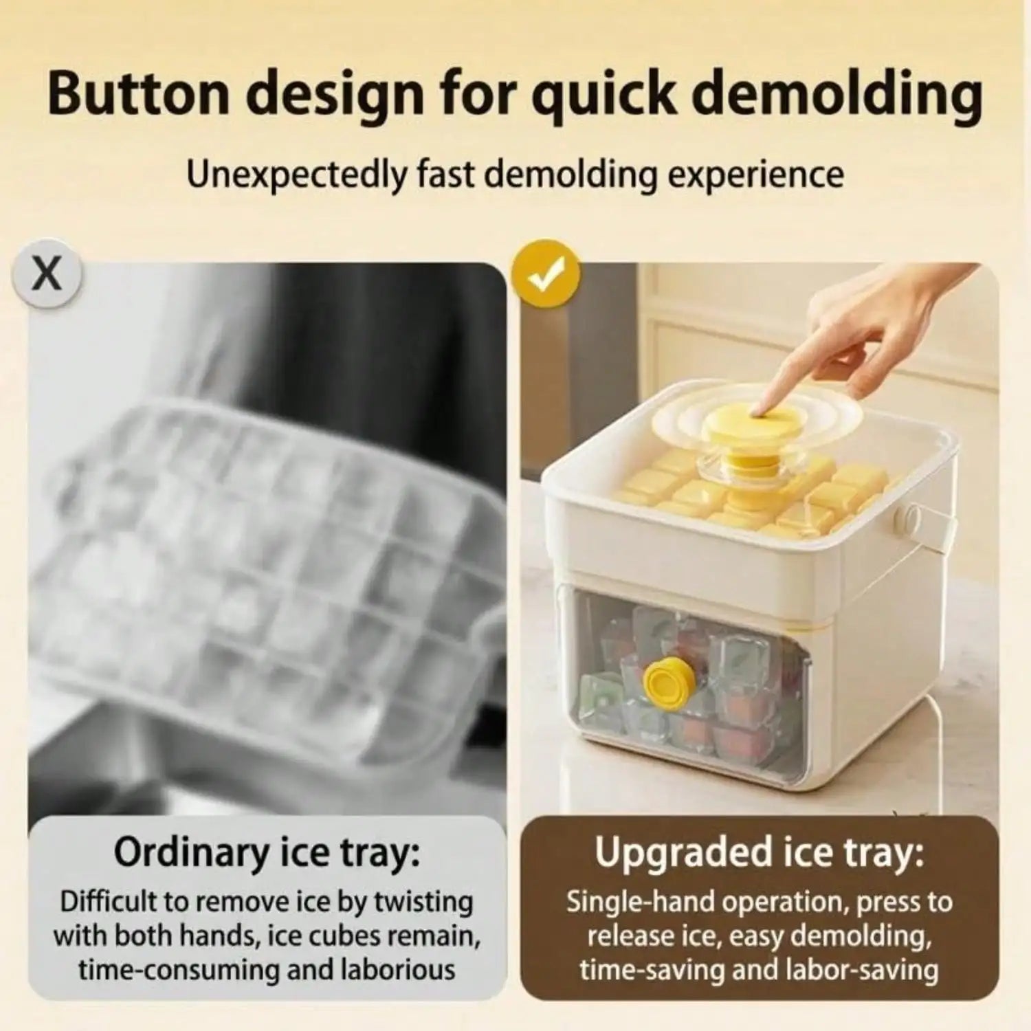 Instant Ice-Making-Just Press And Release! Portable Ice Mold   ice cream mold ice cube maker ice mold