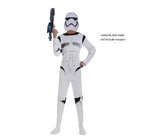 Boys' Black Warrior Costume Storm Trooper Darth Vader Anakin Skywalker Girl Wars Rey Cosplay party costume clothing cape mask