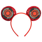 Disney Pixar Cars Kawaii Ear Headbands for Adults Lightning McQueen Hairband Cars on The Road Headwear Girl Bow Hair Accessories
