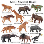 Oenux Montessori Miniature Lion Shark Horse Dinosaur Animals Model Set Action Figures Figurine Zoo Cute Education Kids Toy Gift