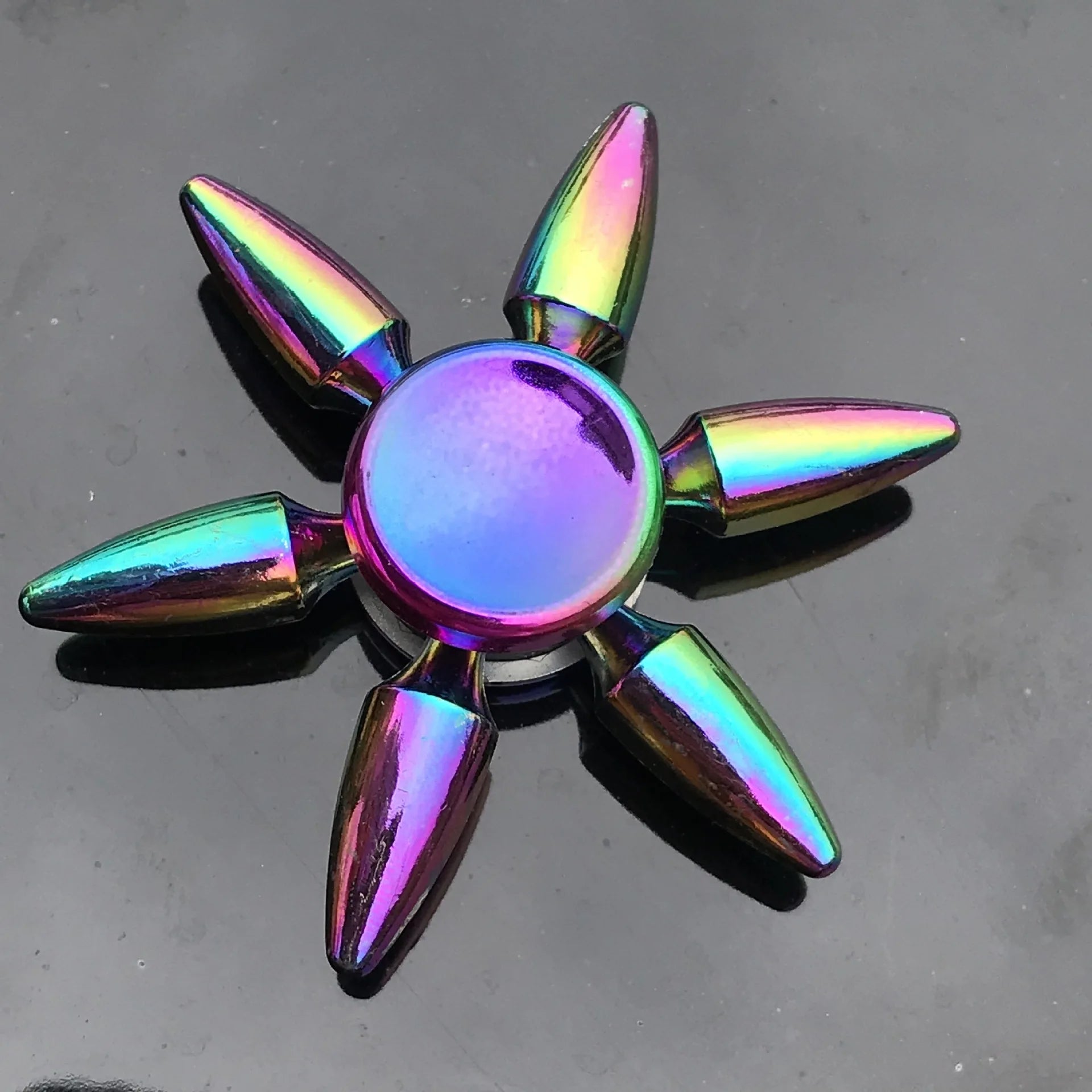 New Metal Rainbow Fidget Spinner Gradient Color R188 Mute Bearing EDC Hand Spinner Fingertip Gyro Anti-Anxiety Adult Toys Gifts