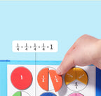 Magnetic Fraction Puzzles for Math Mastery Montessori Enlightenment with Fun Arithmetic Teaching Aid Cognitive Educational Toys
