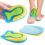 Silicone Gel Insoles for Heel Spurs Fascitis Plantar Pain Relief Treatment Inserts Heel Cup Cushion Height Increase Shoe Insoles