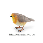 Simulation Bird Animal Kingfisher Robin Magpie Pigeon Hummingbird Model Action Figure Garden Decoration Miniature Figurines Toys