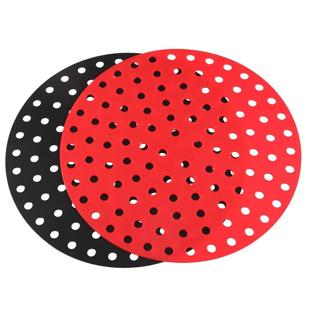 Reusable Silicone Air Fryer Mat Kitchen Non-stick Baking Pad Baking Inner Liner Cooking Bake ware Oil Mats Cake Grilled Saucer