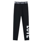 1/3 Pcs Multi-size Shark Parent-child Sister Pants Girls To Teenagers Slim Stretch Plus Size Black Pants Fashion Casual Leggings