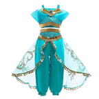 Kids Cinderella Costume Princess Dress for Girls Children Rapunzel Snow White Belle Jasmine Elsa Aurora Cosplay Carnival Dresses