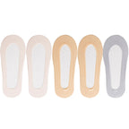 5 Pairs/Lot Socks Women's Ankle Short  No-Show Set Foot Cotton Female Invisible White Low Cut Summer Non-Slip Boat Sock