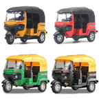 Indian tricycle alloy toy boy simulation alloy car model children's regenerative toy car car car ornament