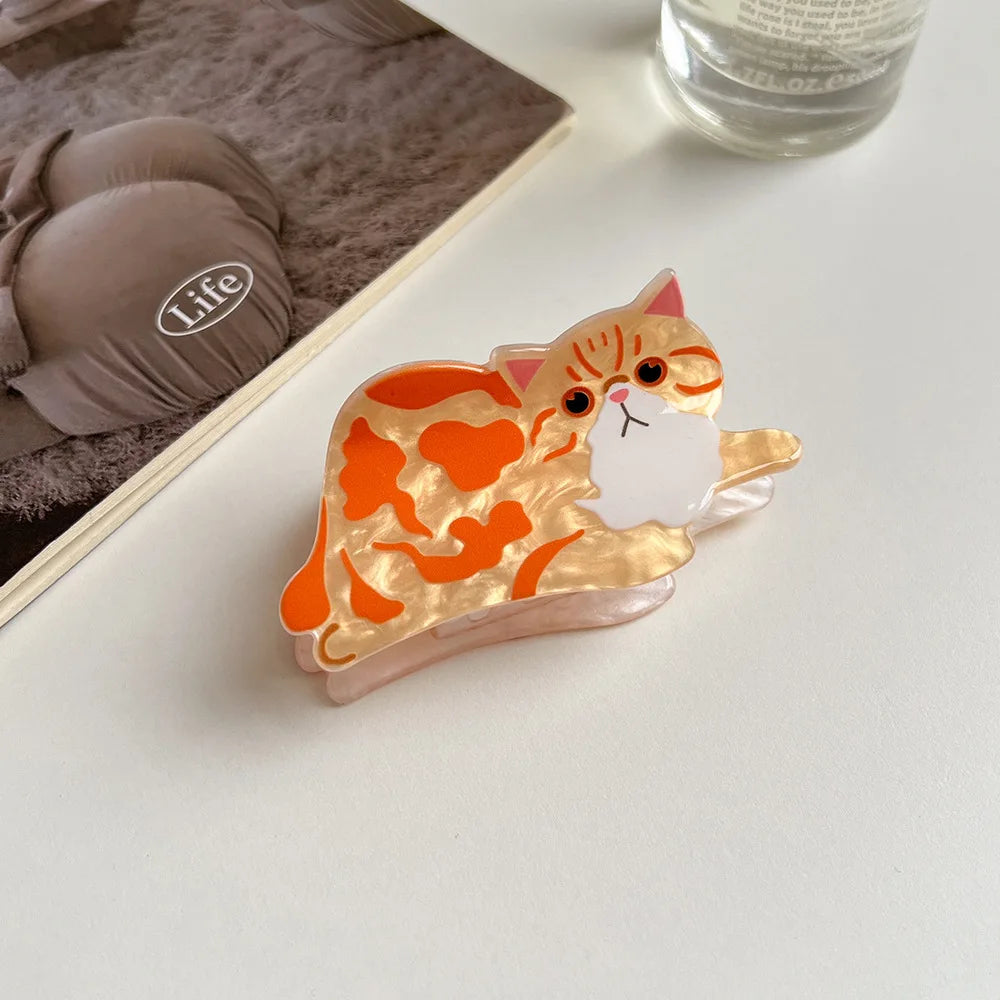 1/2/3/5pcs cat hairpin lady cute little hairpin short long hair hairpin for daughter lover girl school partner