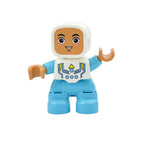 Big Size Figures Building Block Doll Family Farmer Pirate Worker Doctor Policemen Large Brick Compatible Build House Duploes Toy