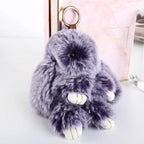 Pendant Plush Toy Bags Pendant Jewelry Ornament Fluffy Toy Doll Plush Bunny Keyring Plush Bunny Keychain Rabbit Fur Keychain