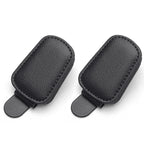1/2Pc Sunglasses Holder Is Suitable for Car Sun Shades Magnetic Leather Sunglasses Clip and Ticket Clip Car Sunshade Accessories