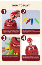 Prank Pirate Bucket with Sword, Shark Attack Bucket, Finger-Biting Table Toy.