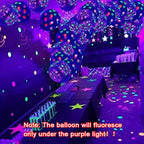 20Pcs Fluorescent Balloon Glow In The Dark Neon Glow Latex Balloons For Wedding Birthday Glow Party Decor