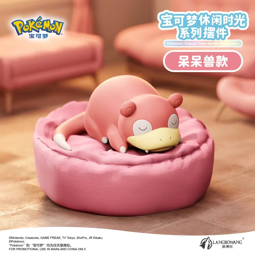 Genuine Product Pokémon Sleeping posture model ornament Serie Anime Action Figure Sylveon Umbreon Charmander Model Doll Toy Gift