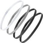 4PCS Unisex Sports Thin Headband Non-Slip Elastic Women Men Yoga Hair Bands Sweatband Football Running Biking Sports Hairband