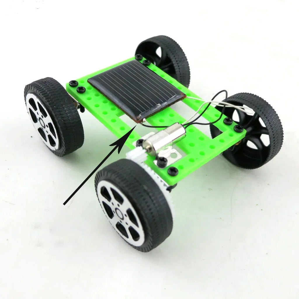 Creative Puzzle Science Lab Educational Model Toy DIY Solar Car Flatbed DIY Assembly Kit Parent-child Interactive Birthday Gift