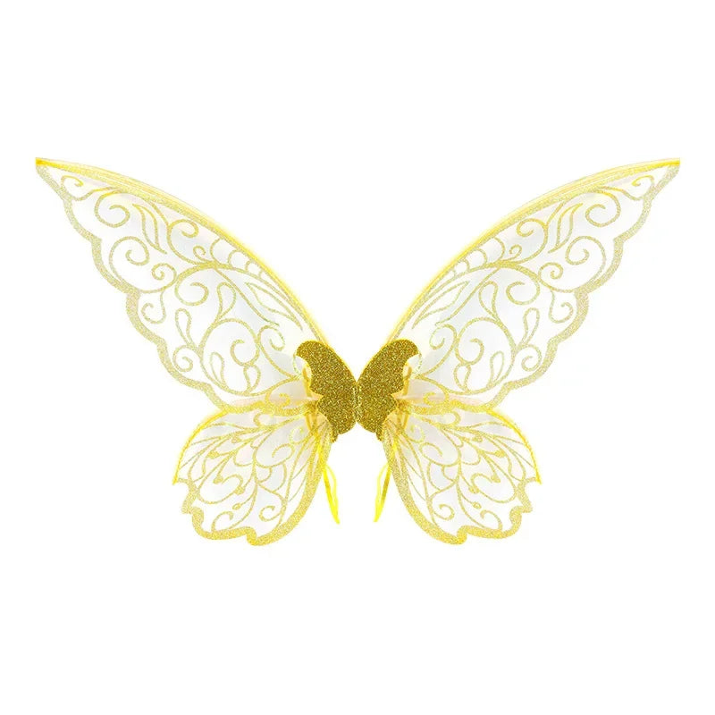 1PC Adults Fairy Wings Girls Sparkling Angel Wings Butterfly Costume Wings Halloween Costume Dress up Party Favor Christmas Gift