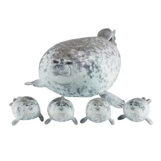 Soft Mother And Son Seal Plush Toy