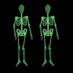Halloween Luminous Skeleton,30cm,90cm,Glow Fake Skull Skeleton,Home Outdoor Yard Haunted House Hanging Decoration