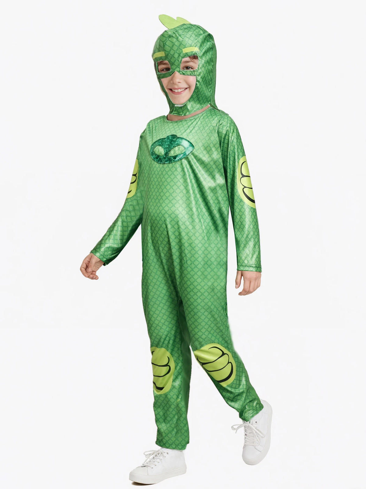 Unisex Girls Super Owl Hero tuta Fancy Dress Cosplay Cat Boys Gecko Animail Costume di Halloween Jumpsuit Pajama for Boys Girls