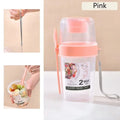Portable Salad Cup Breakfast Cup Food Stratification Yogurt Cereal Oatmeal Snacks Parfait Containers Fruit Box Cup With Lid Fork