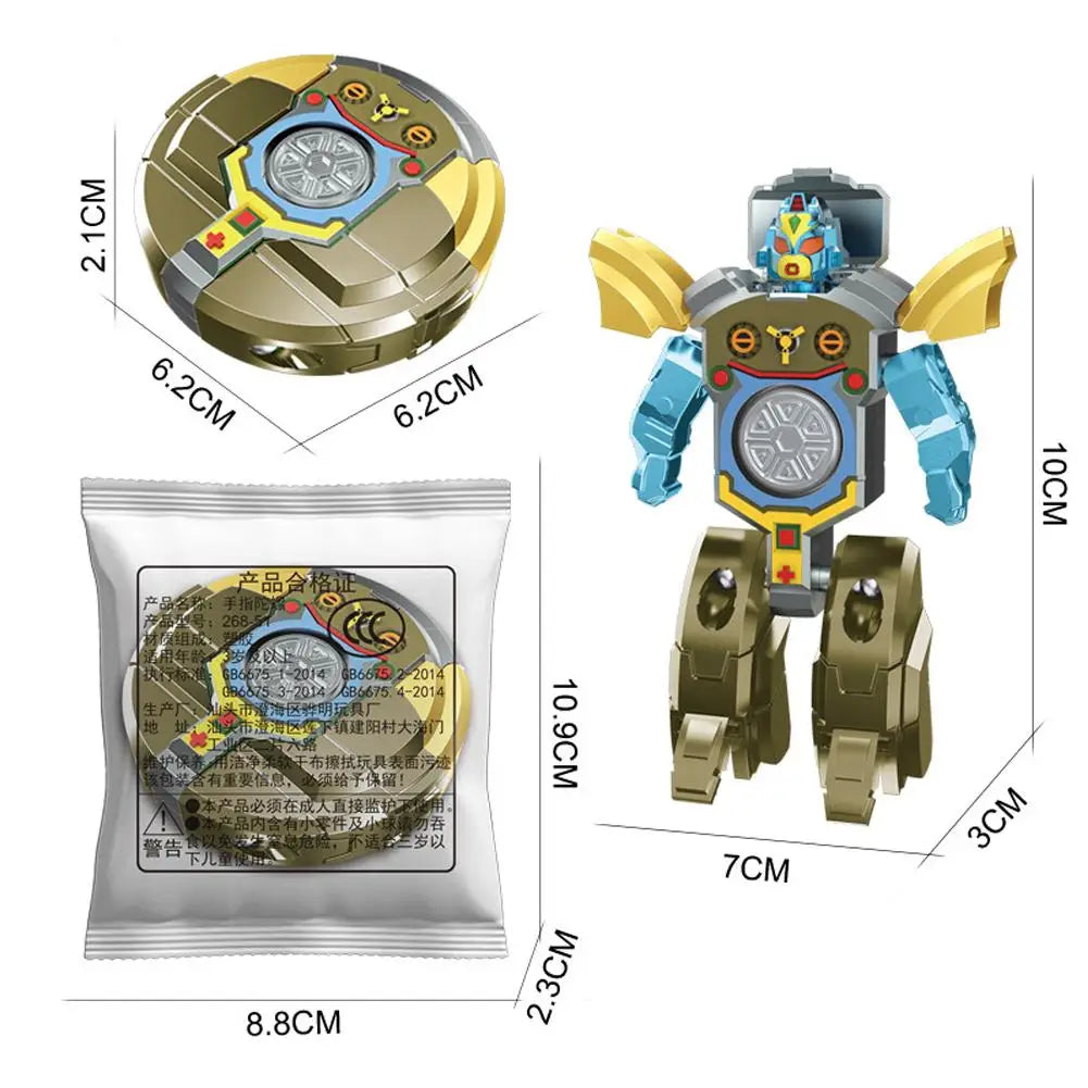Creative Hand Spinner Toys Antistress Stress Relief Robot Transformation Fidget Spinner Adult Sensory Toys for Kids Gift