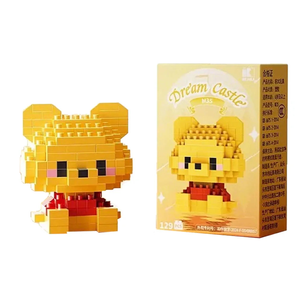 Disney Stitch Building Blocks Anime Kawaii Cartoon mini Action Children's Figures Blocks Bricks Assemble DIY Toys Gift for Kids